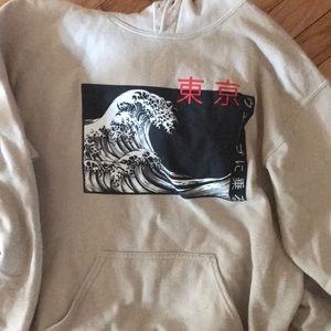 Japanese wave hoodie
